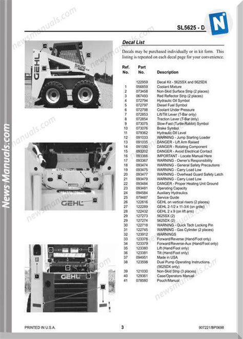 gehl sl5625 skid steer|gehl skid steer parts diagram.